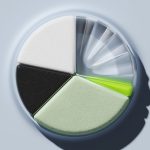 abstract representation of segmented circular shapes in various colors