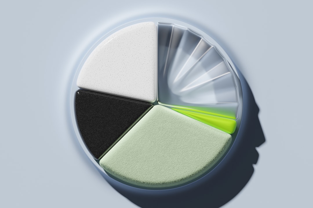 abstract representation of segmented circular shapes in various colors